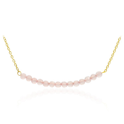 Collana in argento con Quarzo Rosa