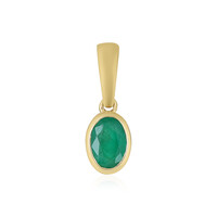 Ciondolo in oro con Smeraldo Brasiliano