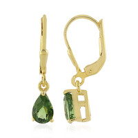 Orecchini in argento con Tormalina Neon del Madagascar