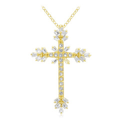 Collana in argento con Topazio Bianco