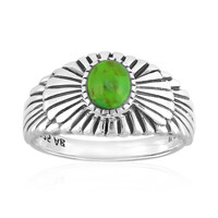Anello in argento con Turchese Kingman Mohave Verde