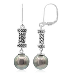 Orecchini in argento con Perla Tahitiana (Nan Collection)