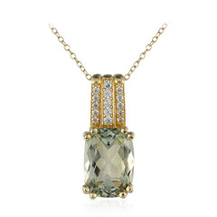 Collana in argento con Ametista Verde