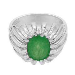 Anello in argento con Giada