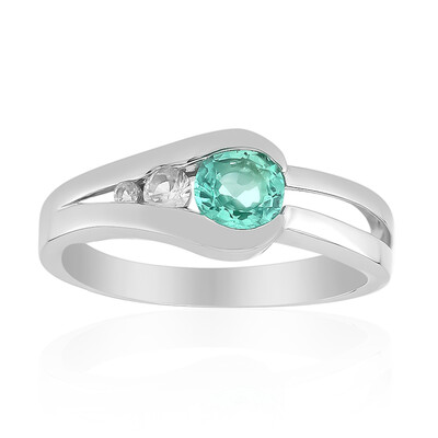 Anello in argento con Smeraldo Russo