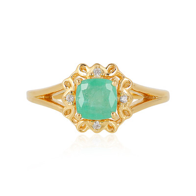 Anello in argento con Smeraldo Russo