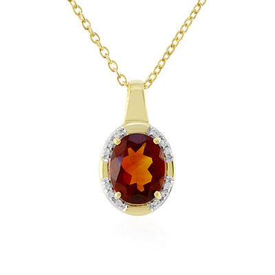 Collana in argento con Citrino Madeira