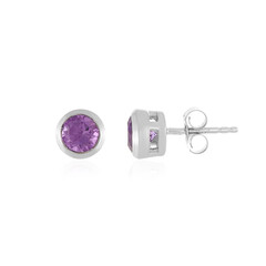 Orecchini in argento con Ametista Rose de France