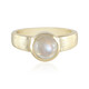 Anello in oro con Pietra di Luna Arcobaleno AAA (Adela Gold)