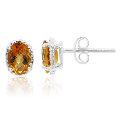 Orecchini in argento con Citrino Madeira