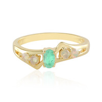 Anello in argento con Smeraldo Russo