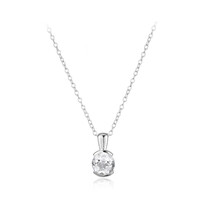 Collana in argento con Topazio Bianco