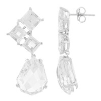 Orecchini in argento con Quarzo Bianco (TPC)