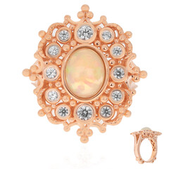 Anello in argento con Opale di Welo (Dallas Prince Designs)