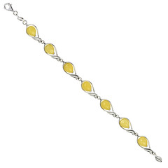 Bracciale in argento con Ambra Baltica