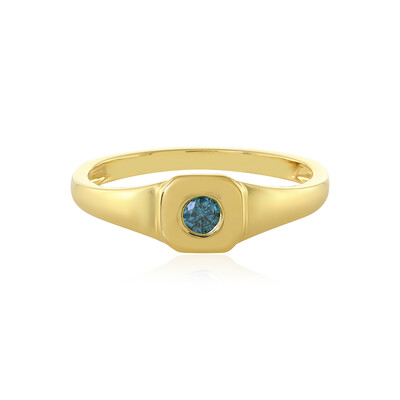 Anello in argento con Diamante Blu I3 (MONOSONO COLLECTION)