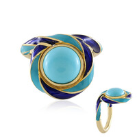 Anello in argento con Turchese Sleeping Beauty