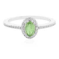Anello in argento con Granato Menta Merelani