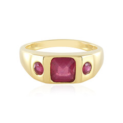 Anello in argento con Rubino del Madagascar