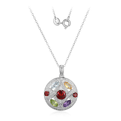 Collana in argento con Ametista Zambiana
