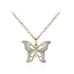 Collana in argento con Diamante I3 (I)