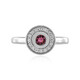 Anello in argento con Rubellite