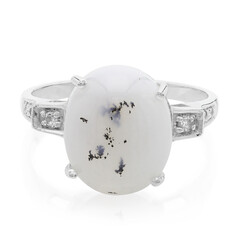 Anello in argento con Agata Dendritica