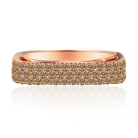 Anello in oro con Diamante Rose de France SI1 di Argyle