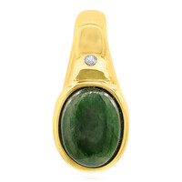 Ciondolo in oro con Giadeite Verde