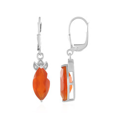 Orecchini in argento con Onice Rossa