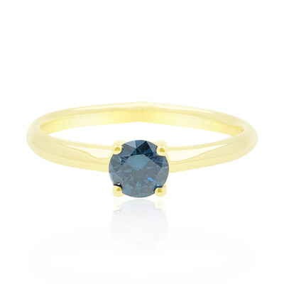 Anello in oro con Diamante Blu SI2 (de Melo)