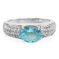 Anello in argento con Apatite Blu