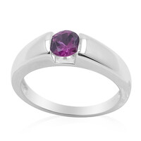 Anello in argento con Granato Magenta