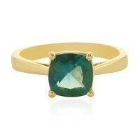 Anello in argento con Fluorite Petrolio del Belgio