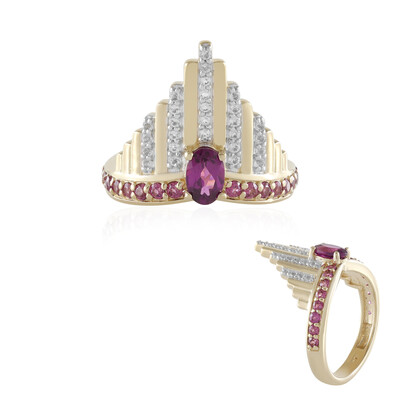 Anello in argento con Rodolite