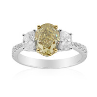 Anello in oro con Diamante Giallo SI2 (CIRARI)