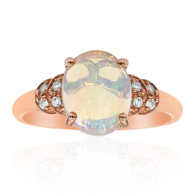 Anello in oro con Opale di Welo AAA