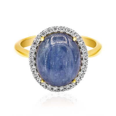 Anello in argento con Cianite del Nepal