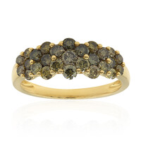 Anello in oro con Diamante Verde SI1 (CIRARI)