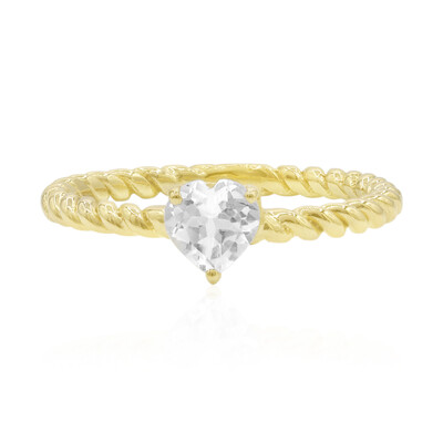 Anello in argento con Topazio Bianco
