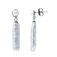 Orecchini in argento con Perla di Acqua Dolce