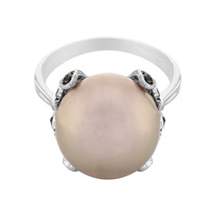 Anello in oro con Perla di Acqua Dolce