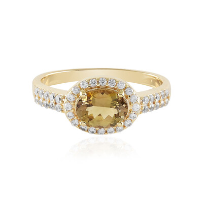 Anello in argento con Tanzanite Gialla (non riscaldata)