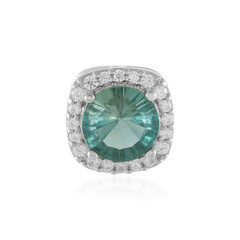 Ciondolo in argento con Fluorite Verde