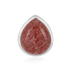 Ciondolo in argento con Quarzo Fragola