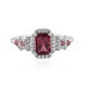Anello in argento con Tormalina Rosa Nigeriana