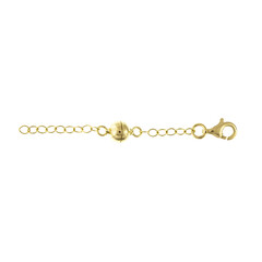 Chiusura magnetica in argento placcato oro giallo - 6 cm - 1,6 g