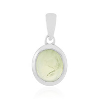 Ciondolo in argento con Prehnite