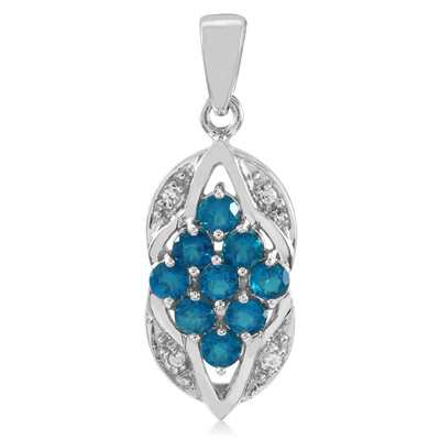 Ciondolo in argento con Apatiti Blu Royal