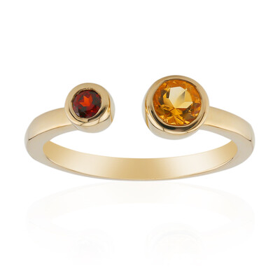 Anello in argento con Citrino